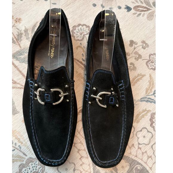 Donald J Pliner Dacio 2 Men\'s Suede Leather Shoes Navy Blue Men’s 9 M main image 4